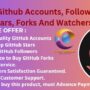 Buy GitHub Accounts, Followers, Stars, Forks, and Watchers