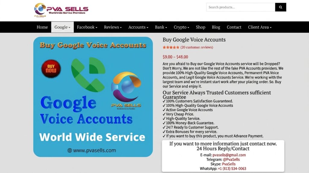 Buy Google Voice Accounts